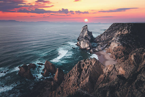 istock Atlantic ocean coastline at sunrise 636254238