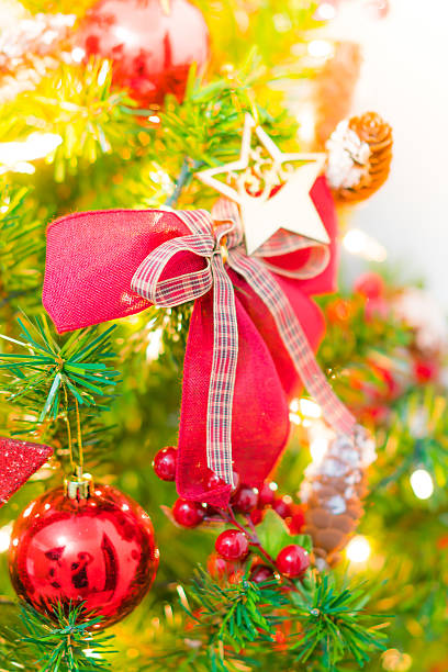 istock Close-up of Christmas decorations 636254930