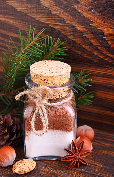 istock Christmas gift dry mix in a jar for cake 636258006