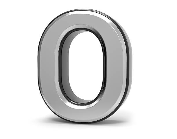 istock 3D Isolated Metal Metallic O Letter Alphabet Logo Illustration. 636259448
