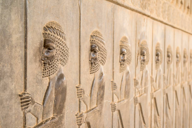 istock Bas-relief at the Apadana, Persepolis, Iran 636259736