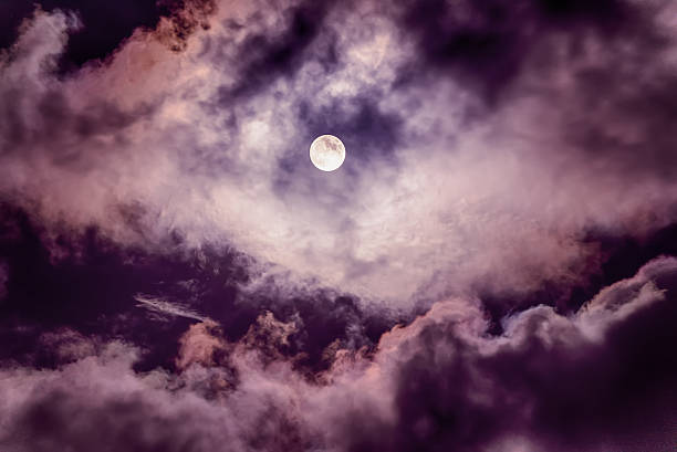 istock The moon on the dark sky 636262196