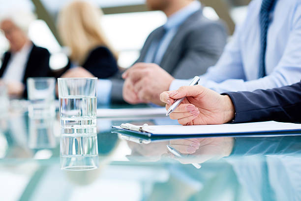 istock Business people in a row 636262530