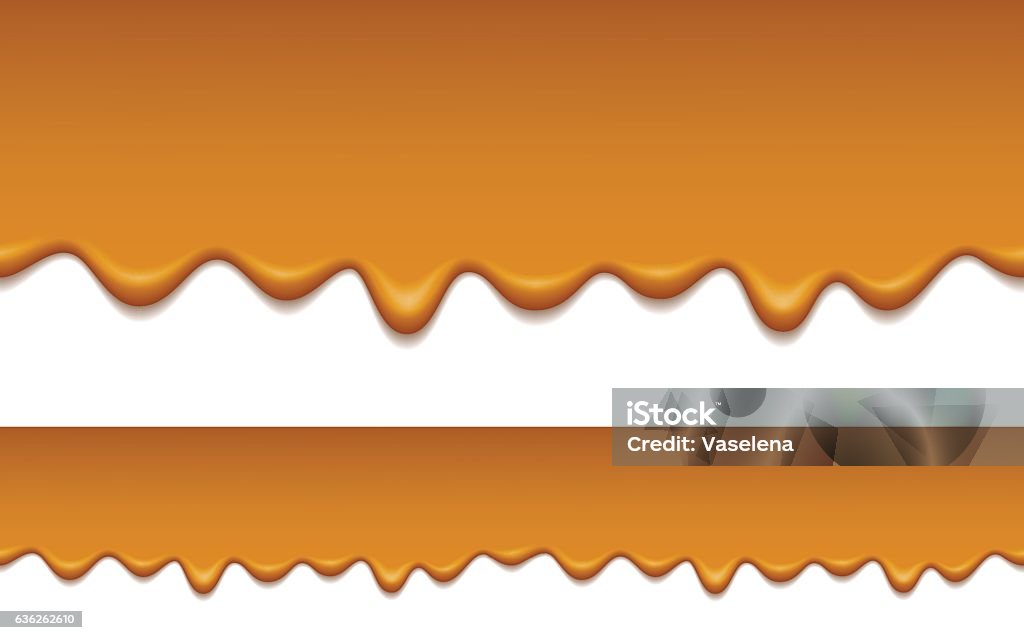 Caramelesque Pattern Melted Caramel Seamless Pattern Stock Illustration - Download Image Now ...