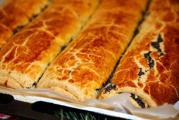 istock Hungarian rolled christmas cake aka beigli or bejgli 636264800
