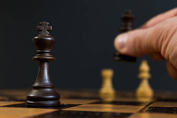 istock Chess photographed on a chessboard 636265240