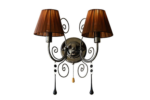 istock Wall light. Vintage wall lamp. Isolated, white background. 636266686