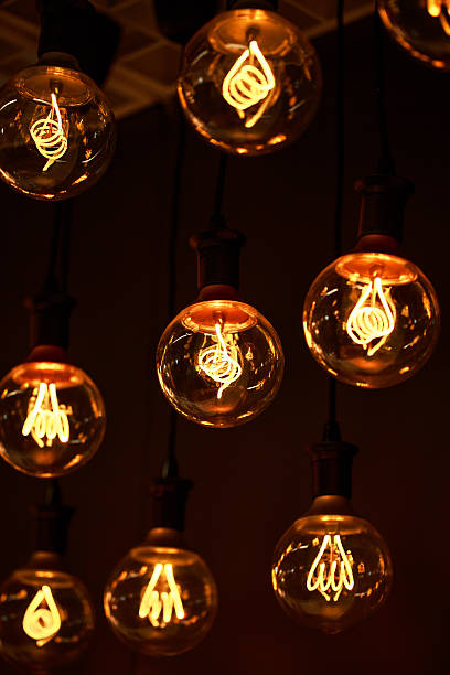 istock Lamps with interesting shape of tungsten filament 636267708