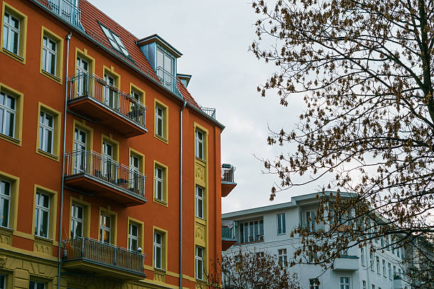 istock typical berlin houses with orange and white facade 636268016
