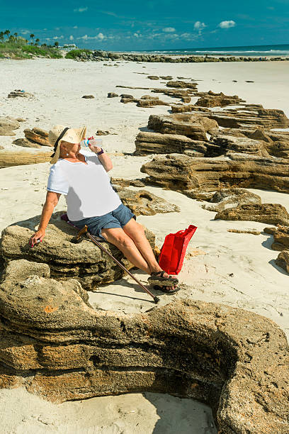 istock Senior woman visits ocean 636269668