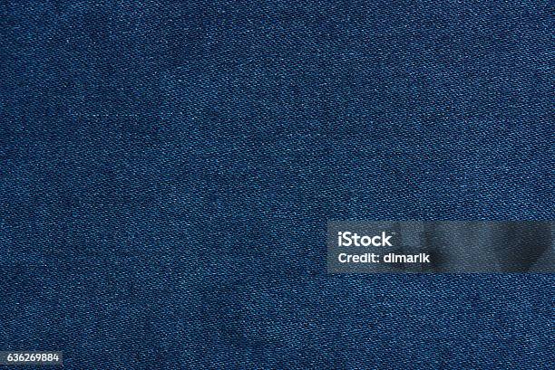 Dark Blue Jeans Texture Close Up Stock Photo - Download Image Now - Denim, Textured, Textured Effect