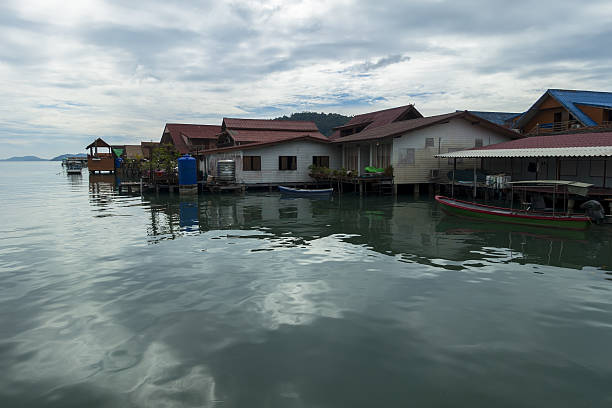 Fishing Village in Koh Chang stock photo