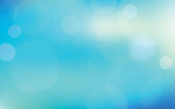 istock Abstract blue sky color background with bokeh and lens flare 636278514