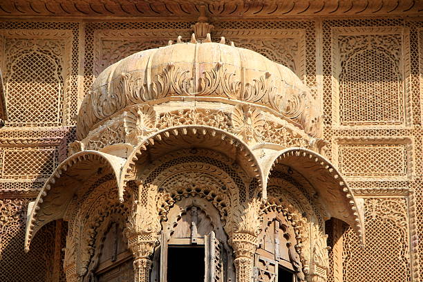istock Artistic Canopy of Haweli 636279666