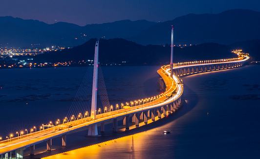 Shenzhen bridge bridge night 