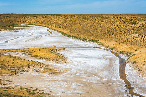 istock Near lake Baskunchak. 636285598