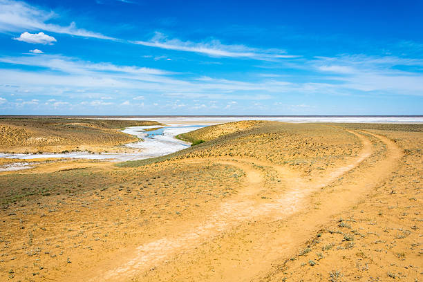 istock Near lake Baskunchak. 636285660