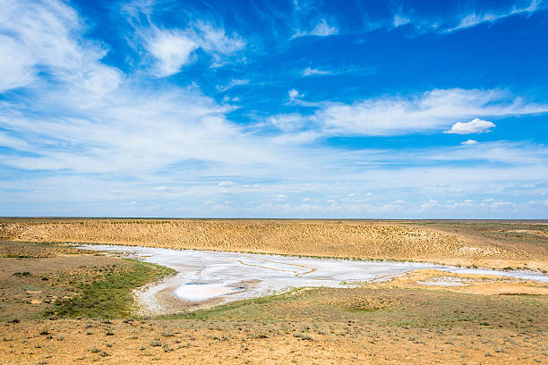 istock Near lake Baskunchak. 636285722