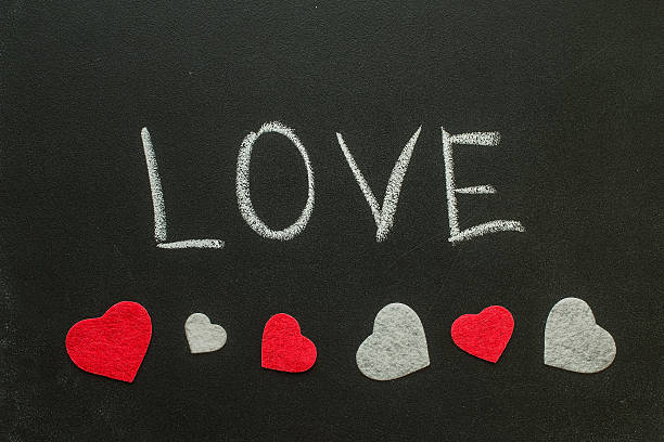 istock the word love with hearts on the chalkboard 636285946