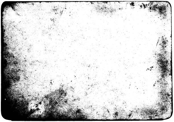 dirt frame overlay Abstract dirty or aging frame. Dust particle and dust grain texture on white background, dirt overlay or screen effect use for grunge background and vintage style. photocopier photos stock pictures, royalty-free photos & images