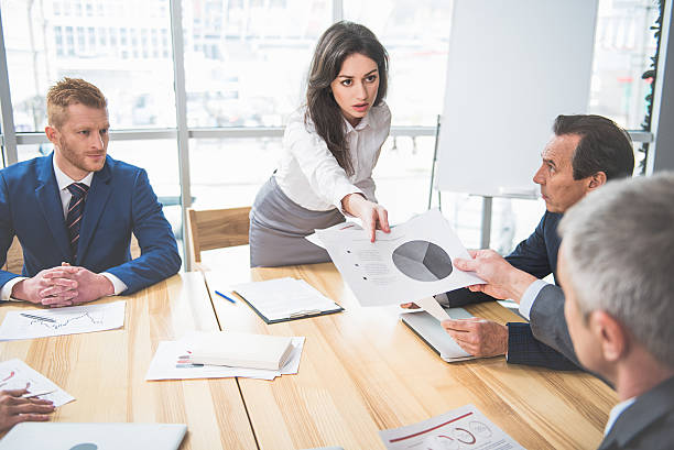 istock Business partners are sharing information 636287994
