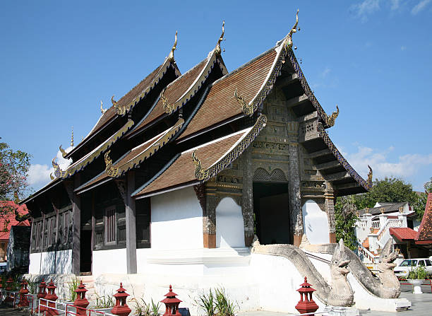 istock Architectural building Buddhist temple in Northern Thailand 636290482