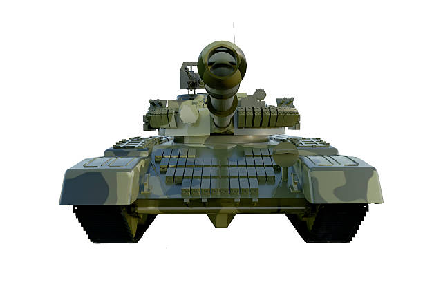 istock Russian military tank T-90. isolate on white background. 3d 636290784
