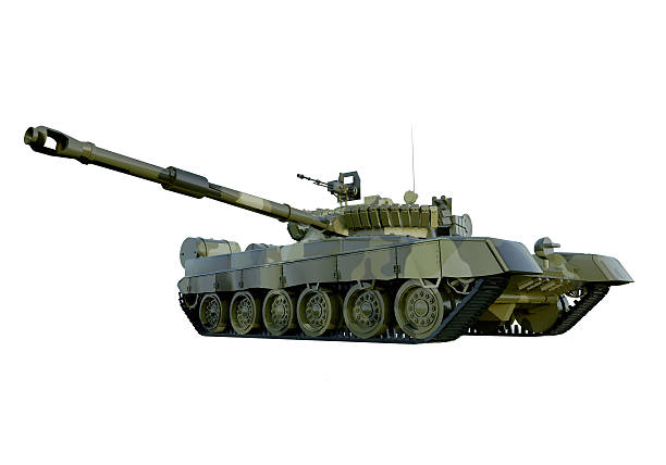 istock Russian military tank T-90. isolate on white background. 3d 636293498