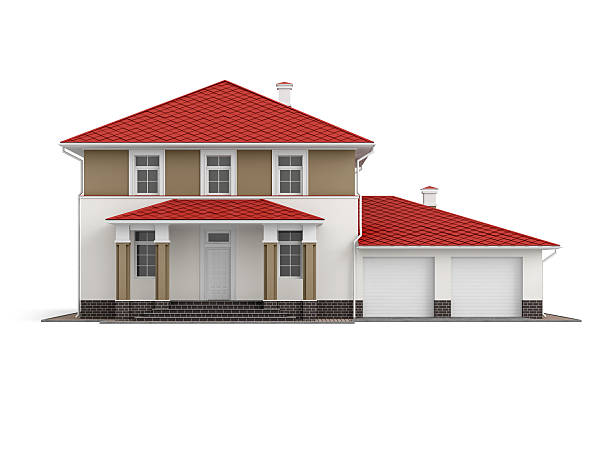 istock Traditional two-storey house 636296306