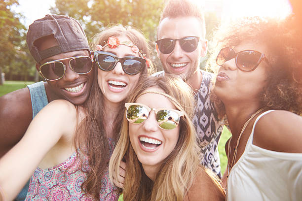 istock Selfie of five best friends 636298344