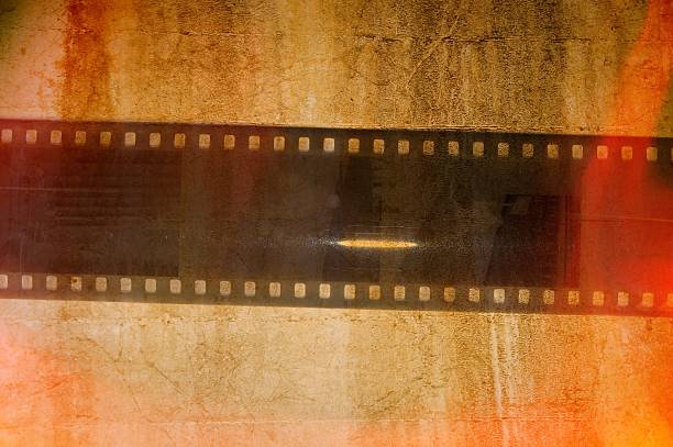 istock Vintage film strip frame background 636299844