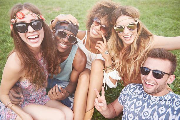 istock Having a quick rest at music festival 636299914