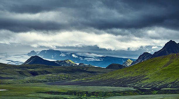 istock trekking in Iceland. Icelandic landscape 636303400