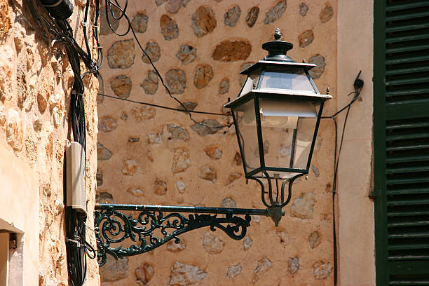 Street lamp and electric power cables. This picture is taken in Arrecife, which is the major city on the Canary island Lanzarote