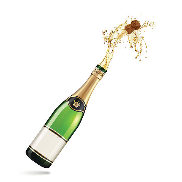 Champagne Explosion vector art illustration