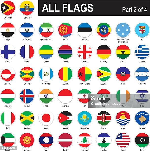 All World Flags Stock Illustration - Download Image Now - Flag, Country - Geographic Area, National Flag