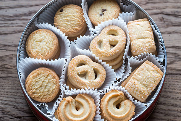 istock Box of butter cookies 636316008