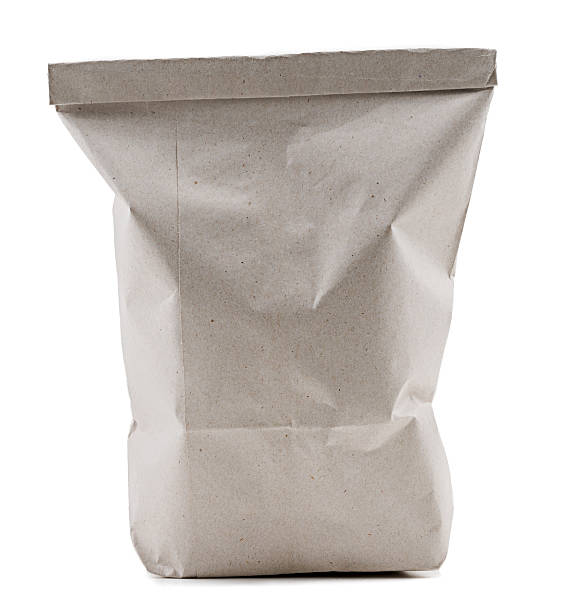 istock Recycled Paper Bag Isolated 636320130