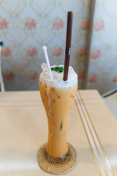 istock close up,thai ice tea with milk 636322654
