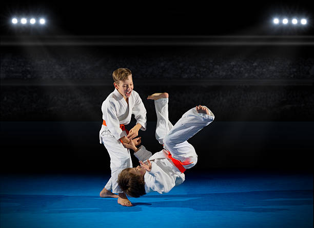 istock Little boys martial arts fighters 636323030