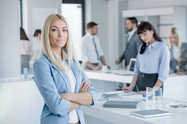 istock Businesswoman portrait 636323548