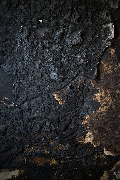 istock Detail of a wall destroyed by fire 636323692