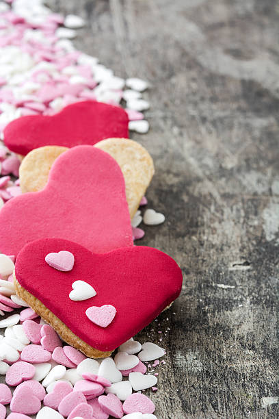istock Valentine cookies with heart shape 636327806