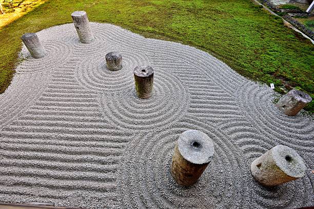 東福寺の東庭 北条(アボツホール)、京都、日本 - kyoto accord 写真 ストックフォトと画像