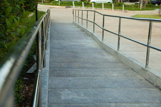 istock Outdoor wheelchair ramp 636328202