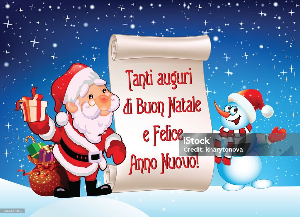 Frohe Weihnachten Und Ein Gutes Neues Jahr Italienisch
