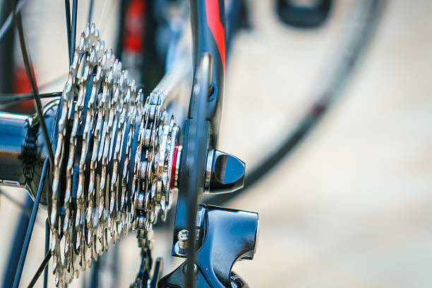 istock Close-up of bicycle gears 636333876