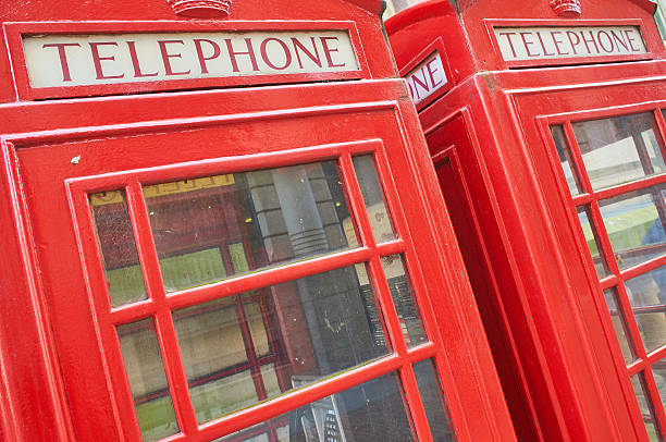 istock Unique red Phone Box London England 636334056