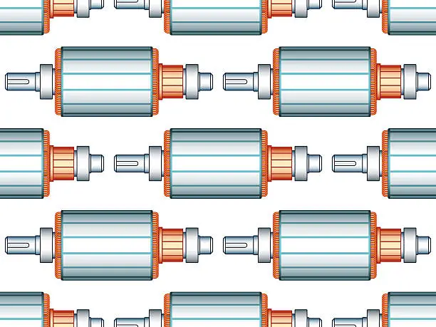 Vector illustration of Electric motor rotor pattern
