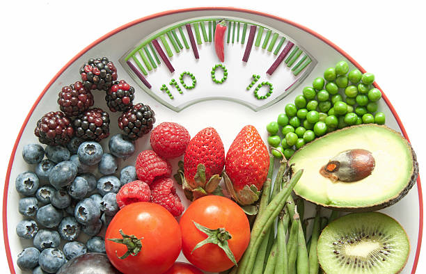 istock Food bathroom scales diet concept 636341062